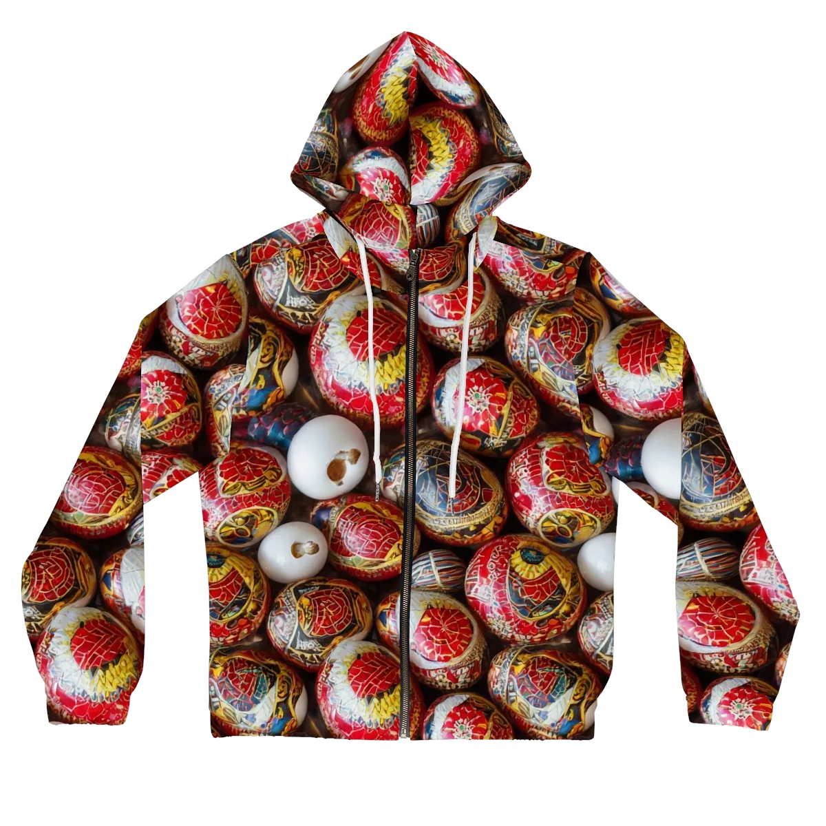 Crimson Carnival on Women's Full-Zip Hoodie — Front