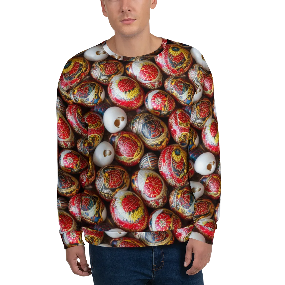 Crimson Carnival on Sweatshirt — Front