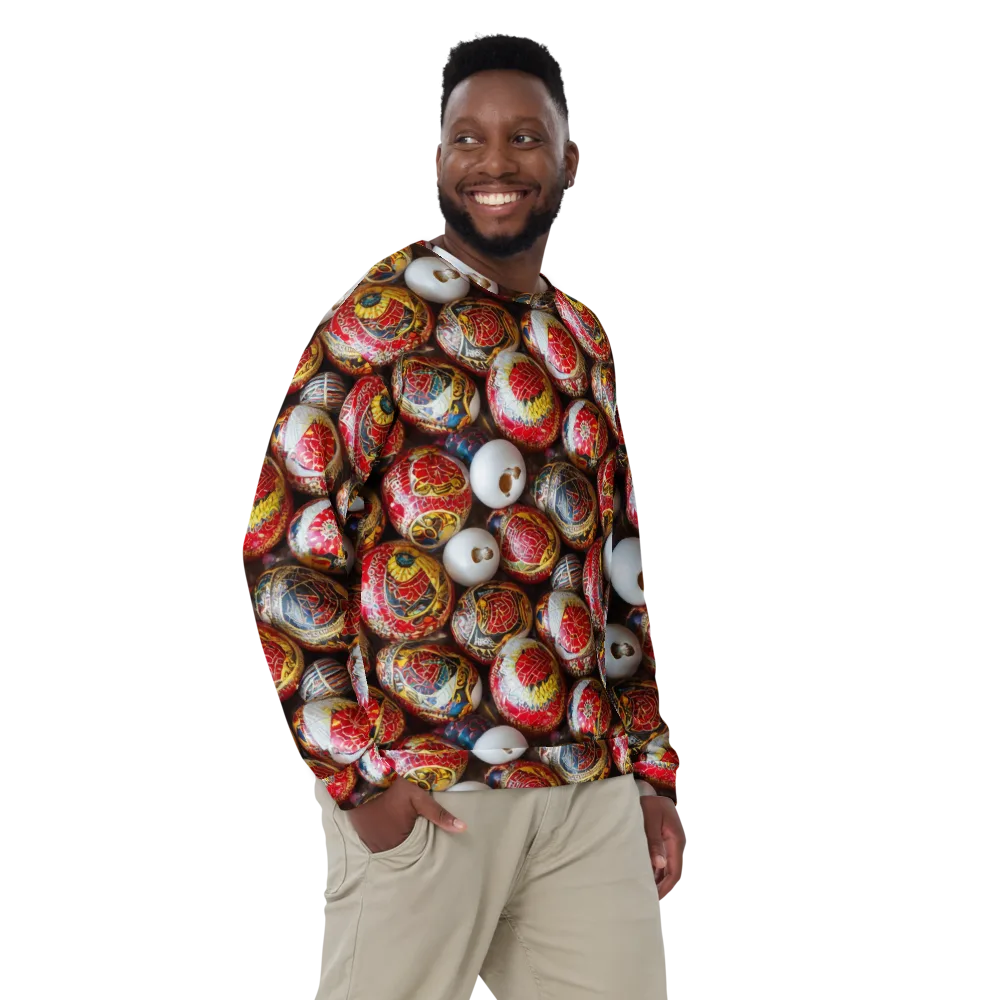 Crimson Carnival on Sweatshirt — Front