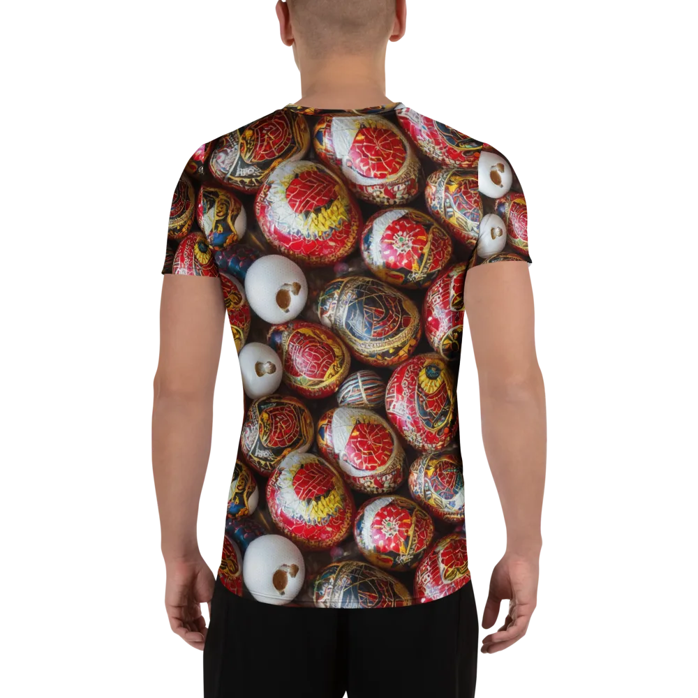 Crimson Carnival on Men's Athletic T-Shirt — Back