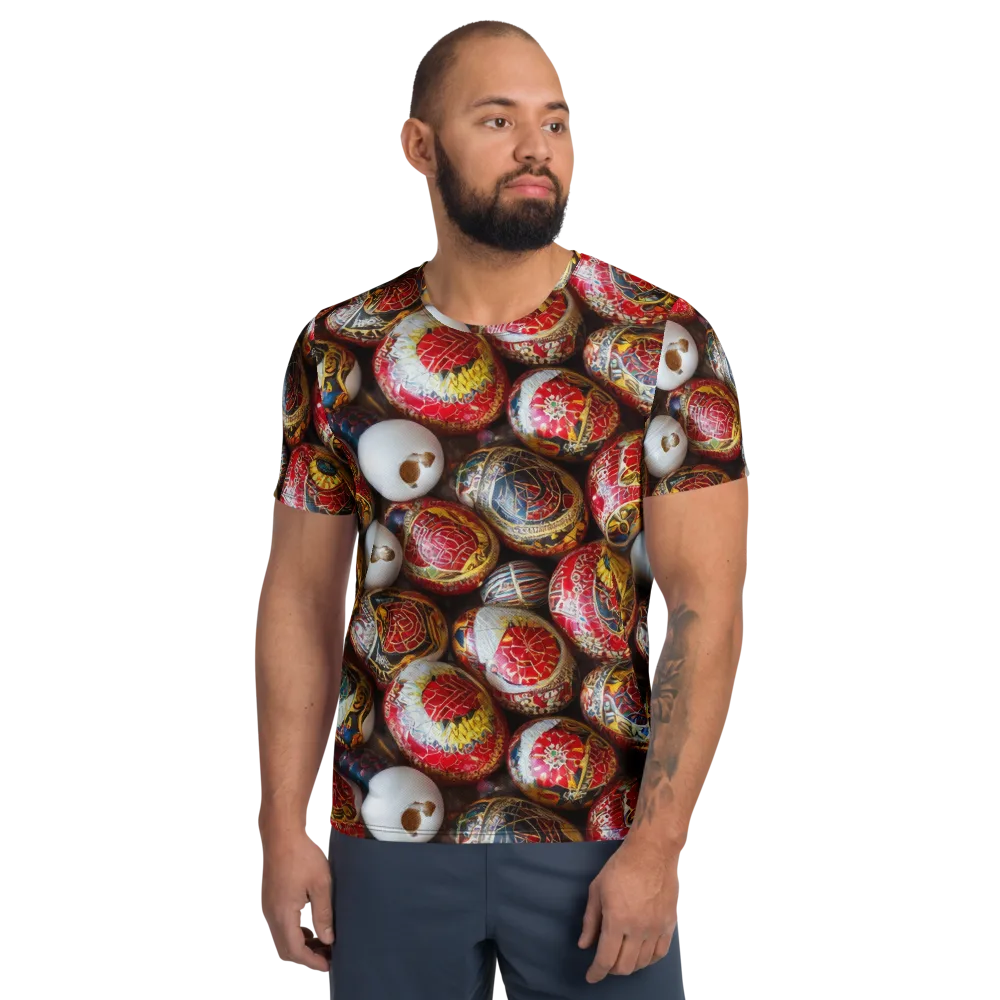Crimson Carnival on Men's Athletic T-Shirt — Front