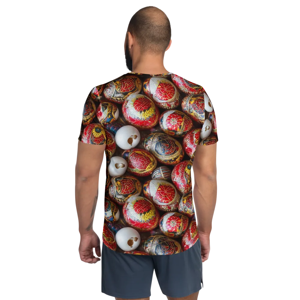 Crimson Carnival on Men's Athletic T-Shirt — Back