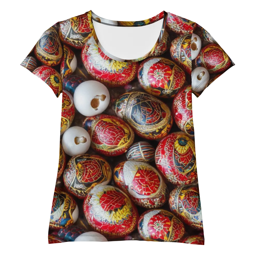 Crimson Carnival on Women's Athletic T-Shirt — Front