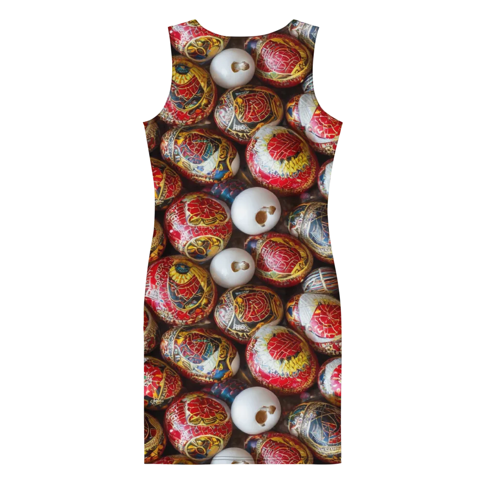 Crimson Carnival on Bodycon Dress — Back