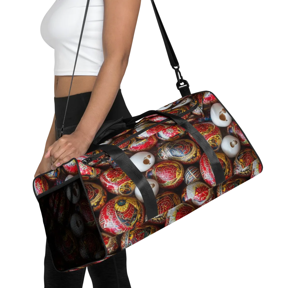 Crimson Carnival on Duffle Bag — Front