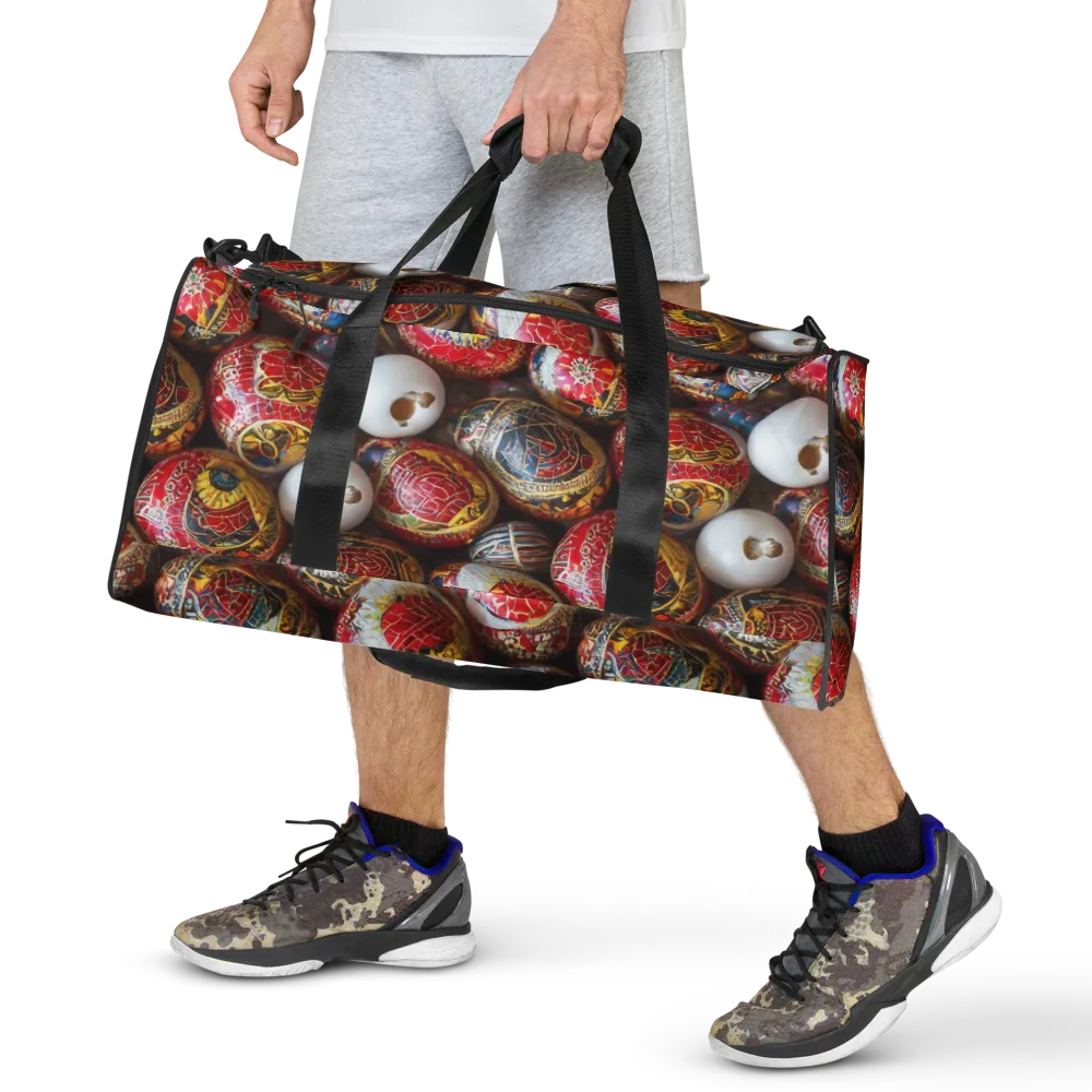 Crimson Carnival on Duffle Bag — Front