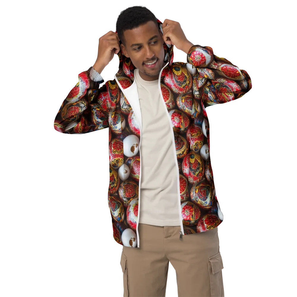 Crimson Carnival on Men's Windbreaker — Front