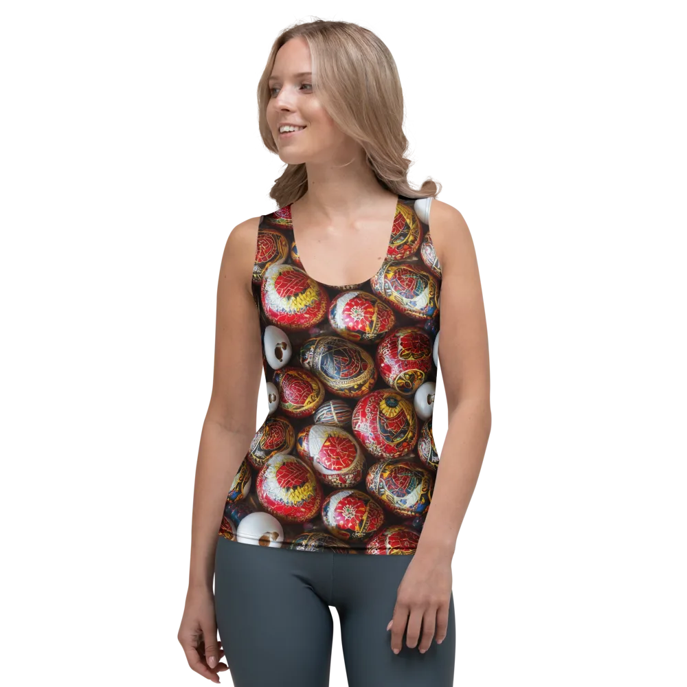 Crimson Carnival on Women's Tank Top — Front