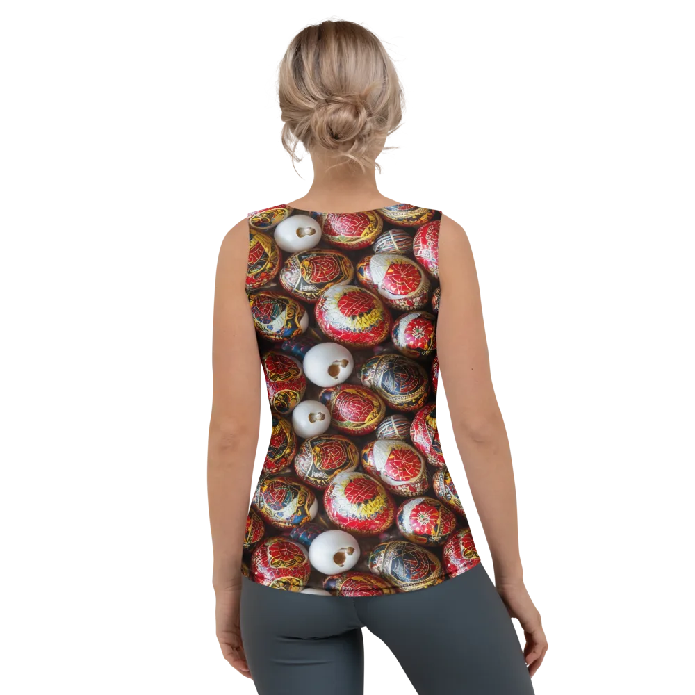 Crimson Carnival on Women's Tank Top — Back