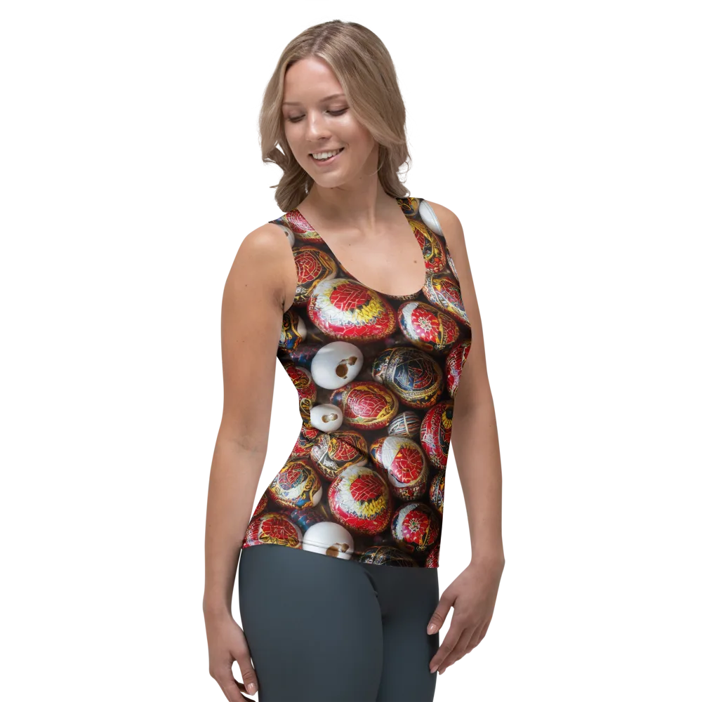 Crimson Carnival on Women's Tank Top — Right Front