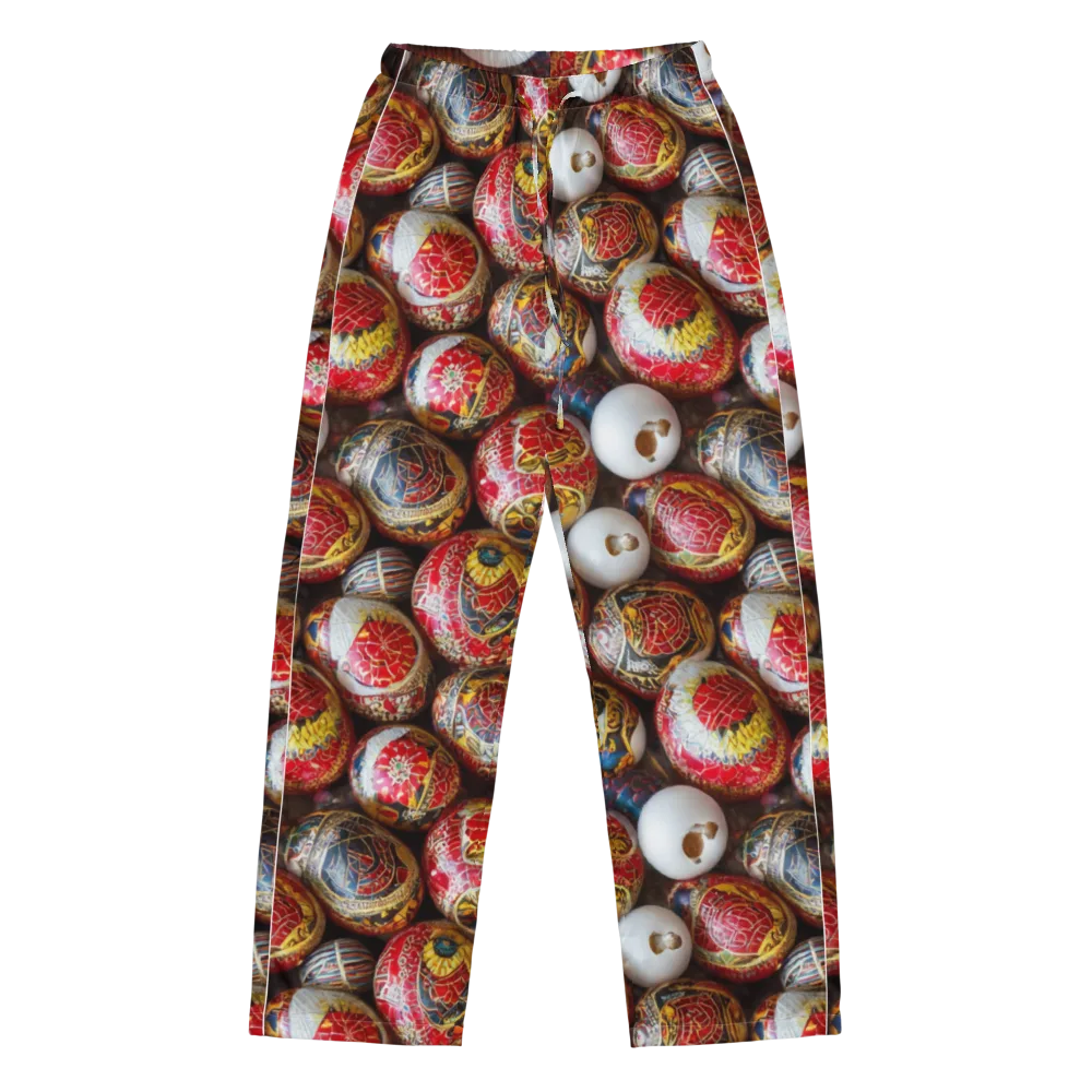 Crimson Carnival on Women's Pajama Pants — Front