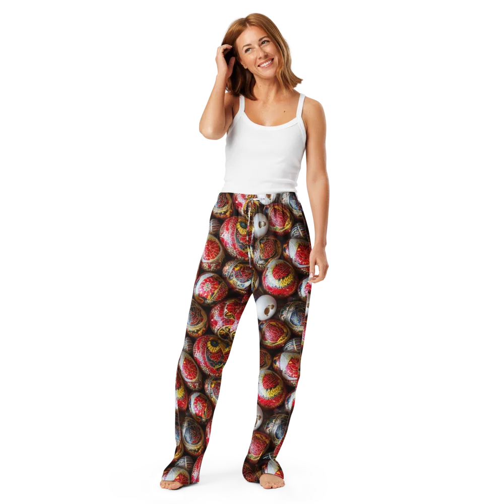 Crimson Carnival on Women's Pajama Pants — Front