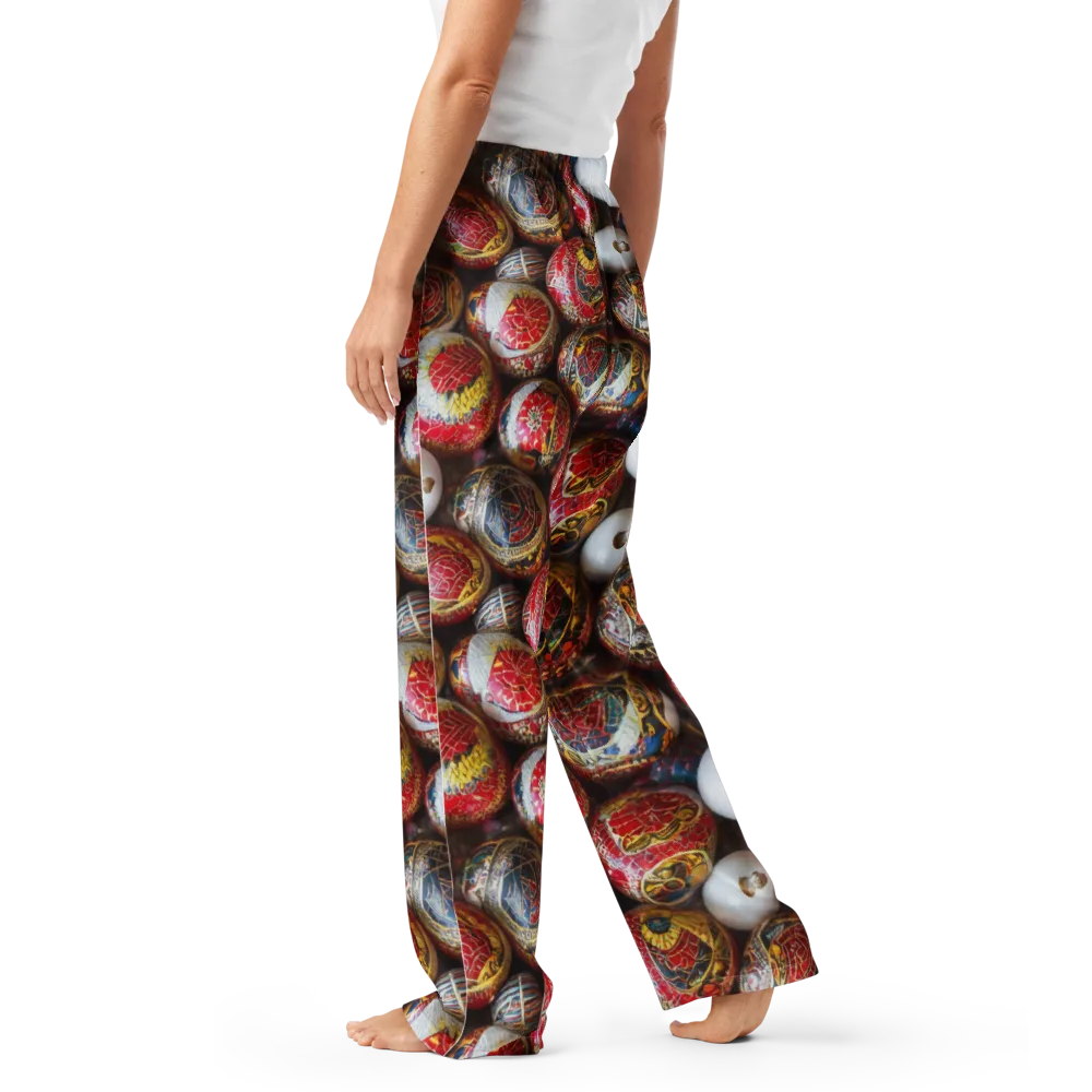 Crimson Carnival on Women's Pajama Pants — Left