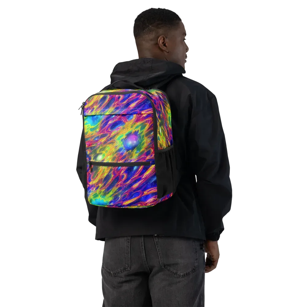 Orbiting Fever on Utility Backpack — Back