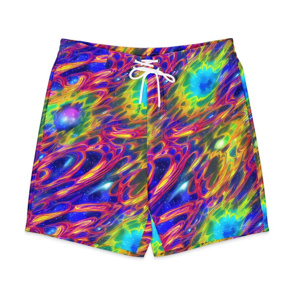Orbiting Fever on Men's Board Shorts — Front