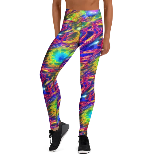 Orbiting Fever on a Yoga Leggings