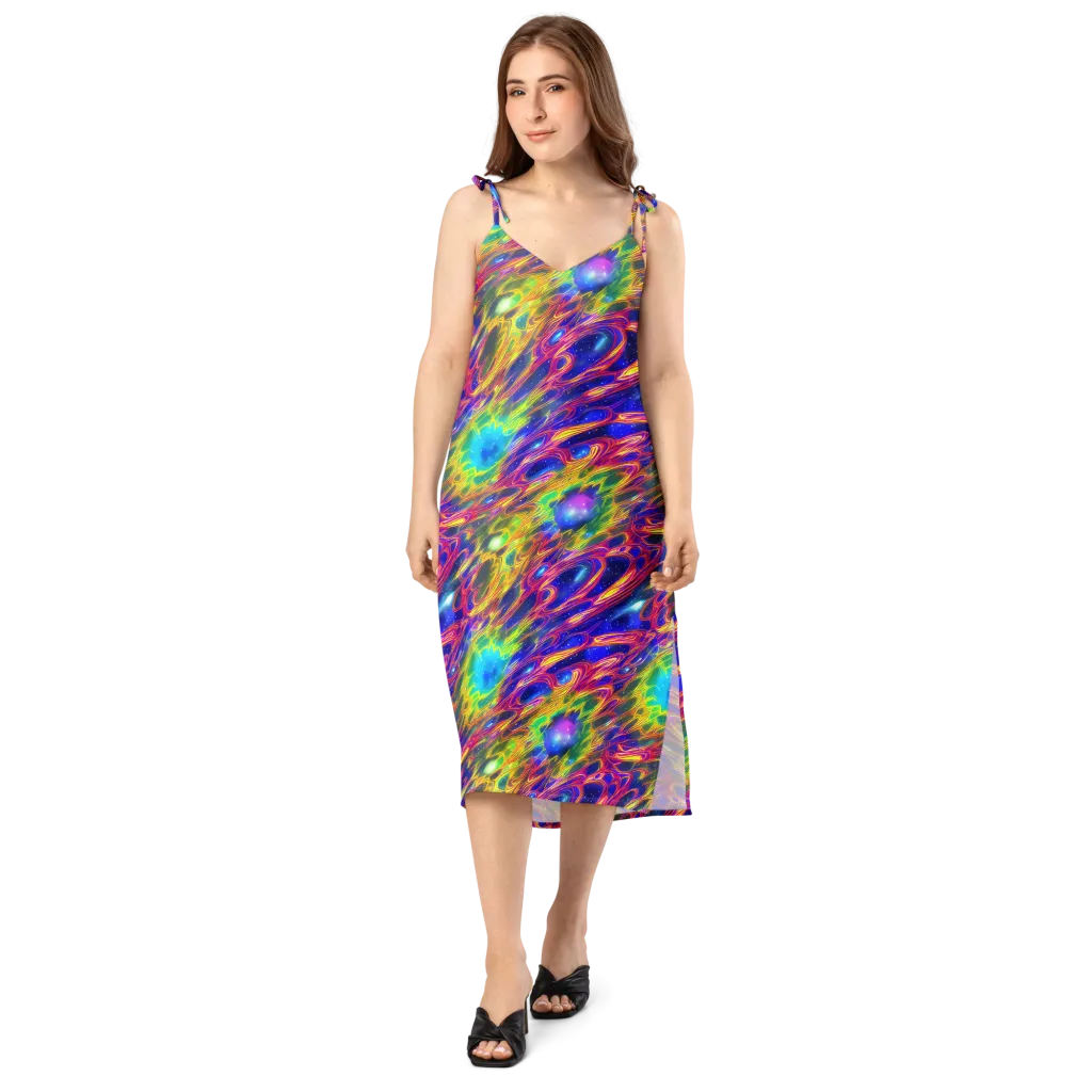 Orbiting Fever on Slip Dress — Front