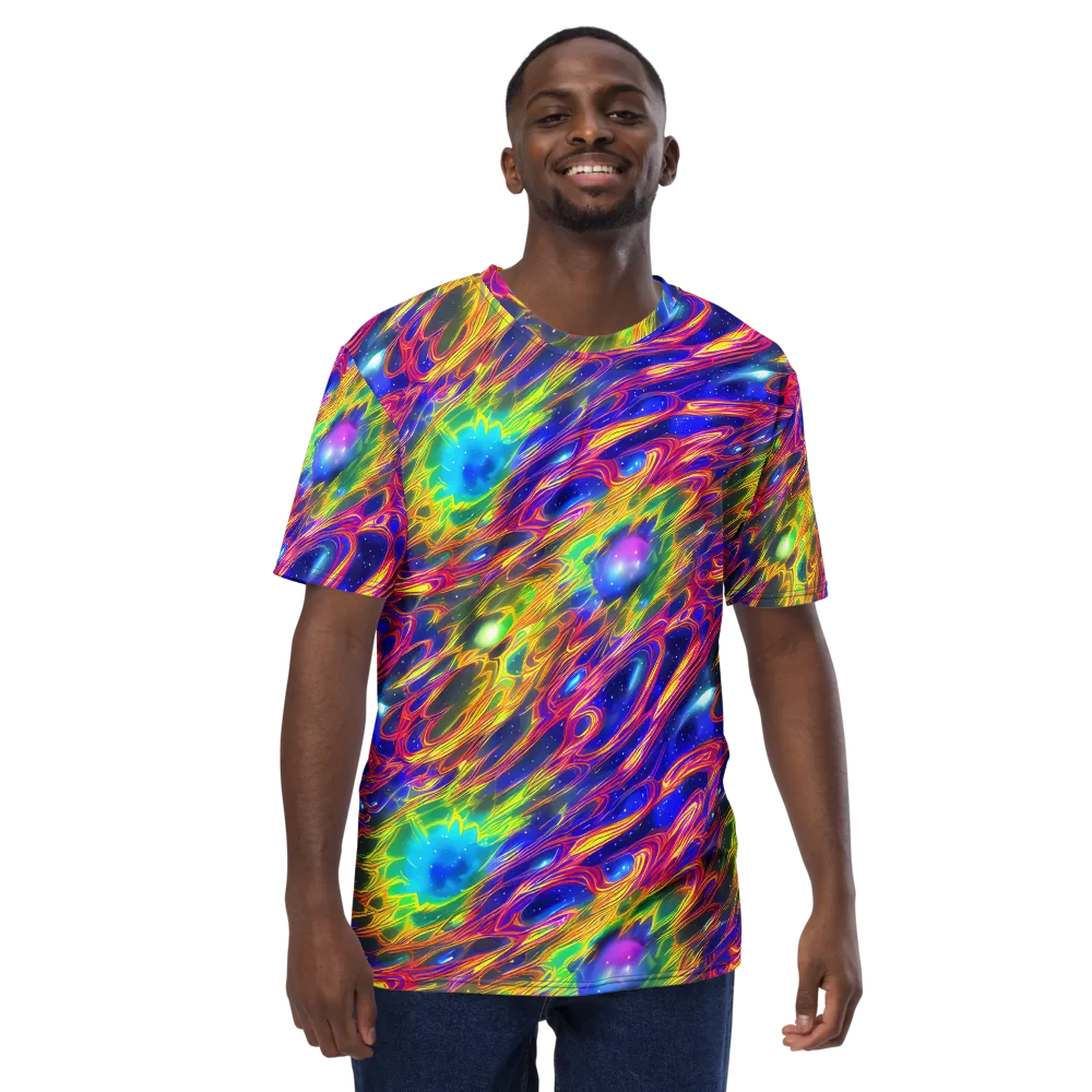 Orbiting Fever on Men's Crew Neck T-Shirt — Front