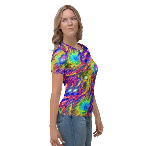 Orbiting Fever on a Women's Crew Neck T-Shirt