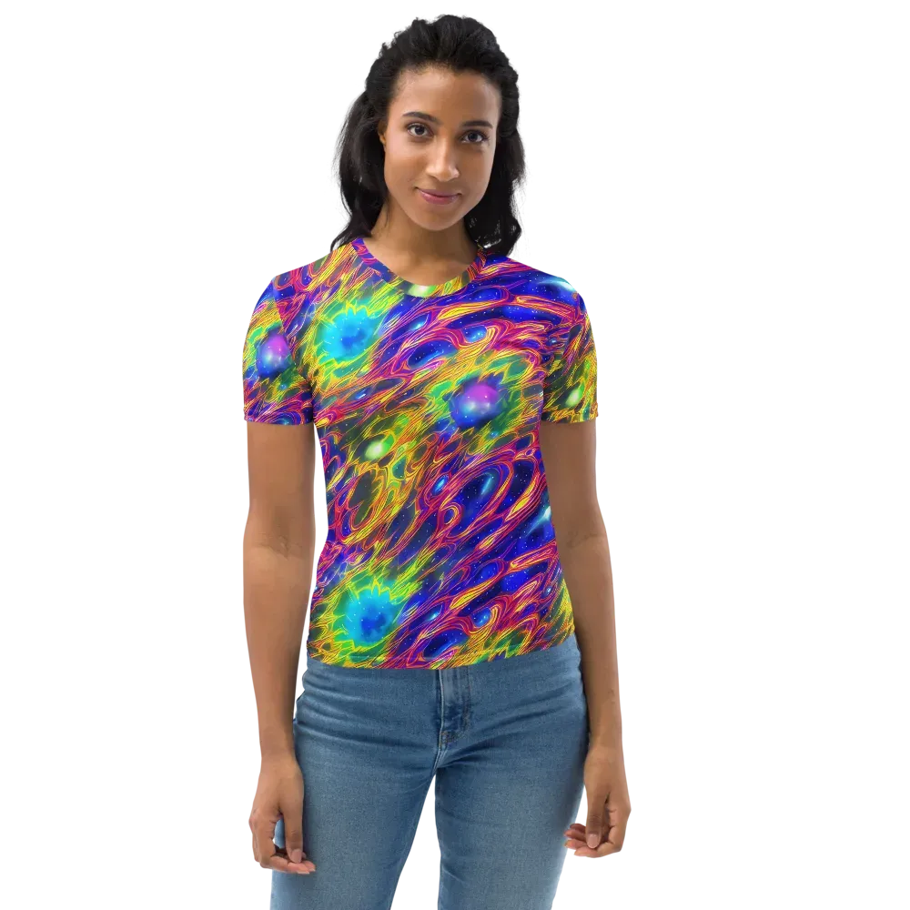 Orbiting Fever on Women's Crew Neck T-Shirt — Front