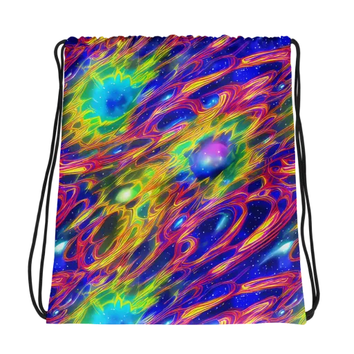 Orbiting Fever on a Drawstring Bag