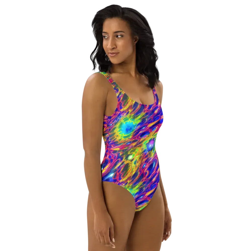 Orbiting Fever on One-Piece Swimsuit — Right