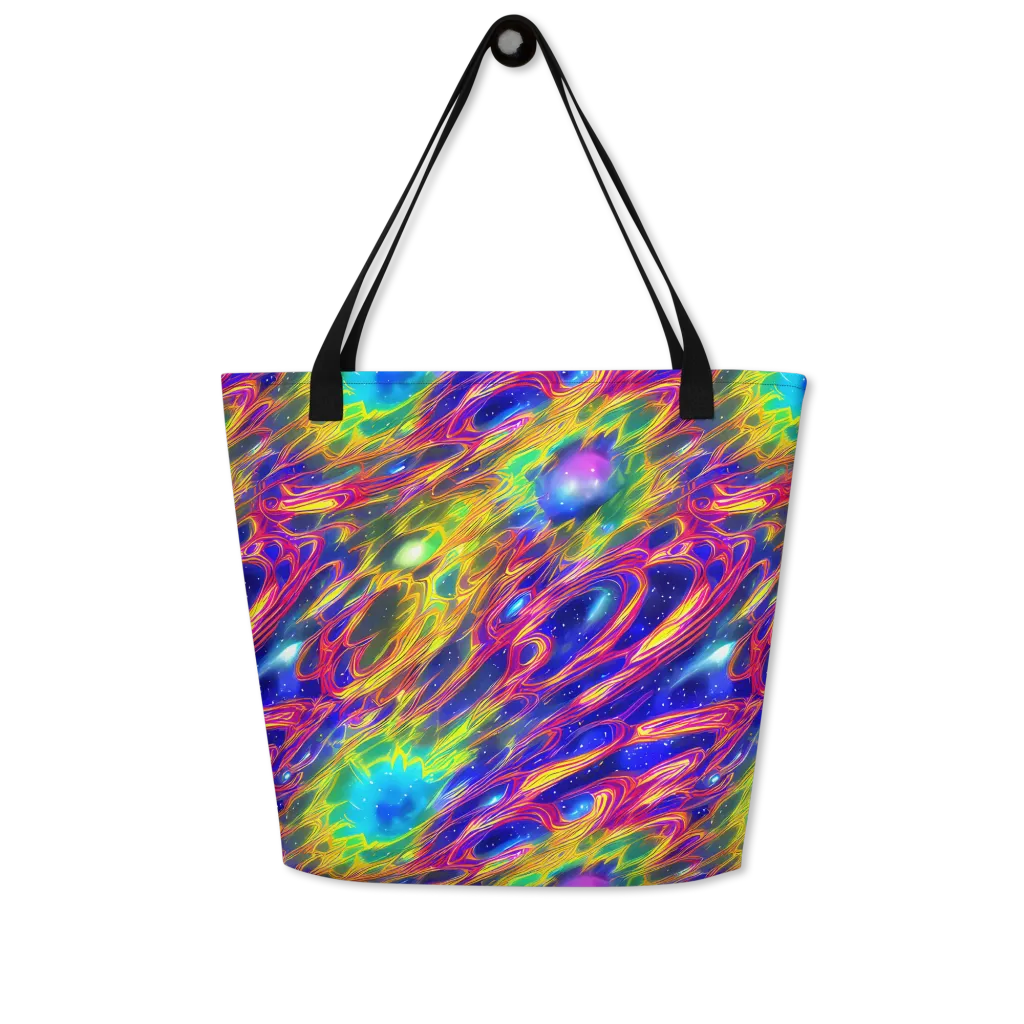 Orbiting Fever on Large Tote Bag W/ Pocket — Front