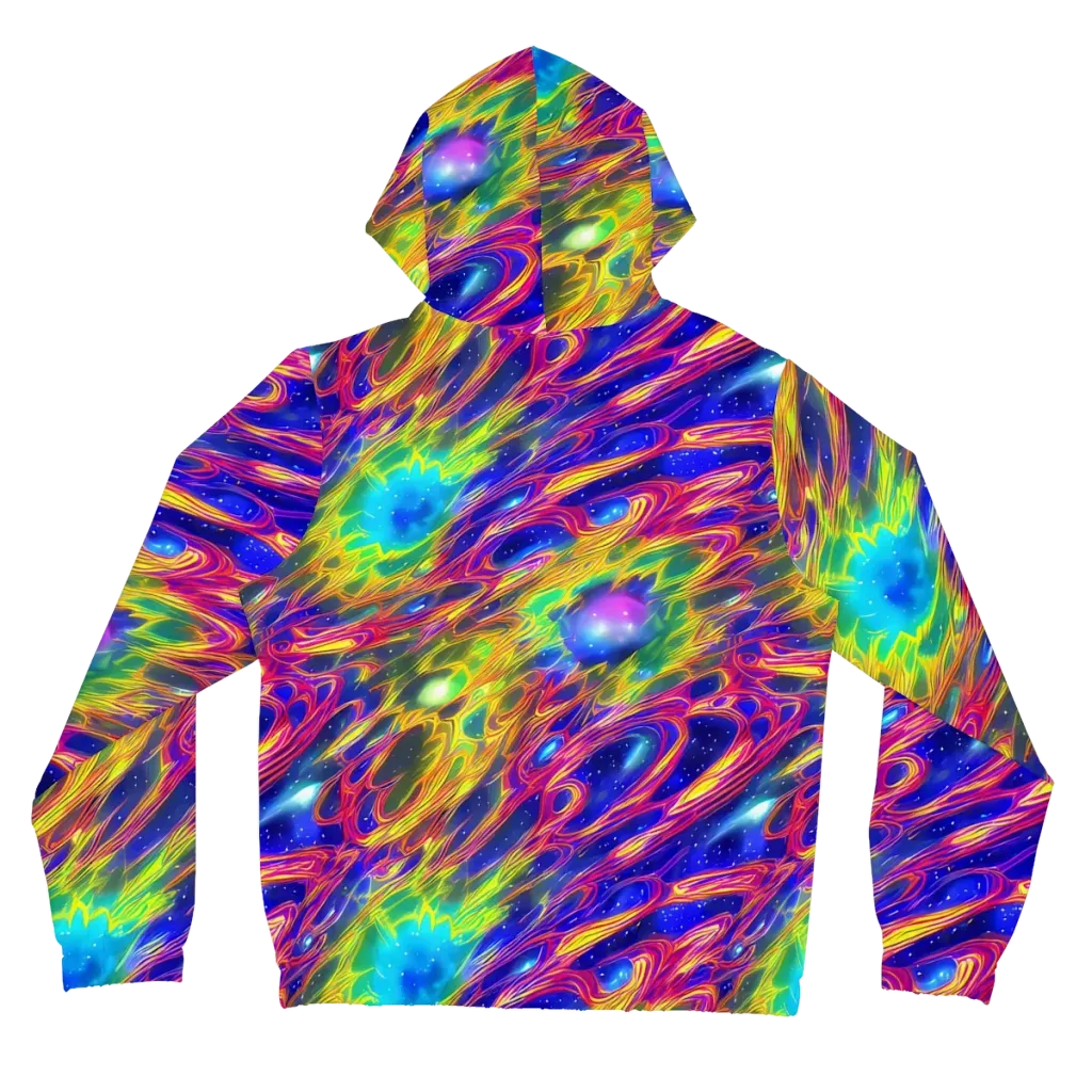 Orbiting Fever on Women's Full-Zip Hoodie — Back
