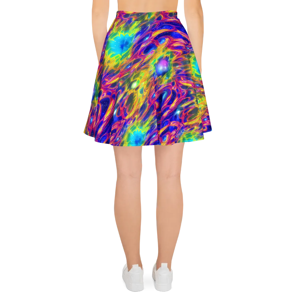 Orbiting Fever on Skater Skirt — Back