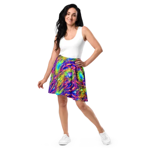 Orbiting Fever on a Skater Skirt
