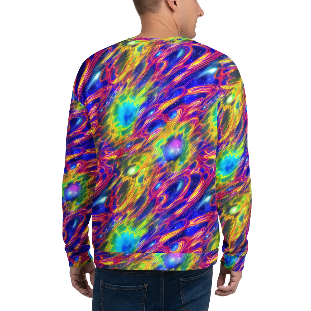 Orbiting Fever on Sweatshirt — Back