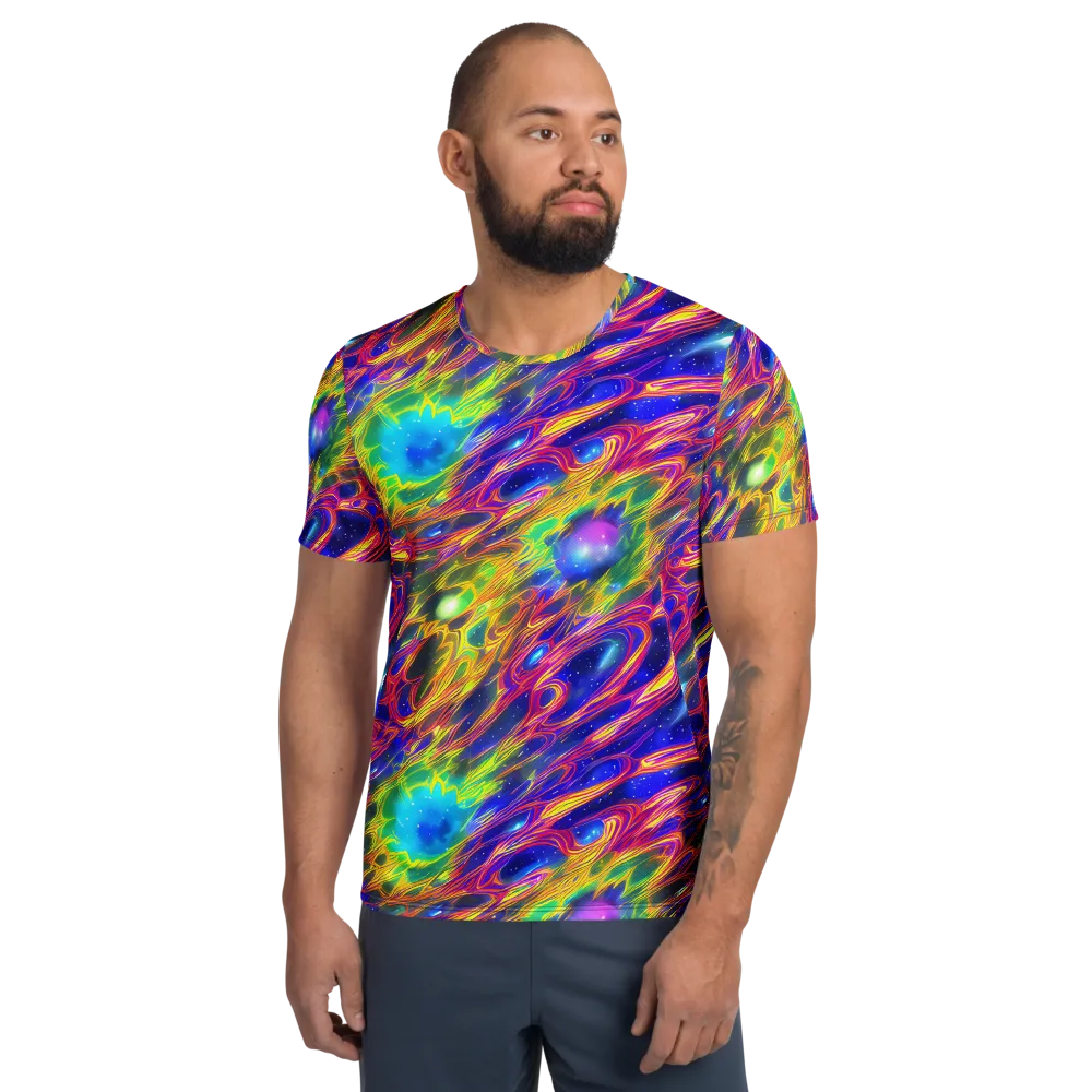 Orbiting Fever on Men's Athletic T-Shirt — Front