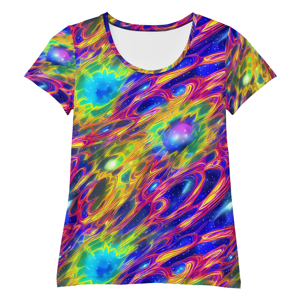 Orbiting Fever on Women's Athletic T-Shirt — Front