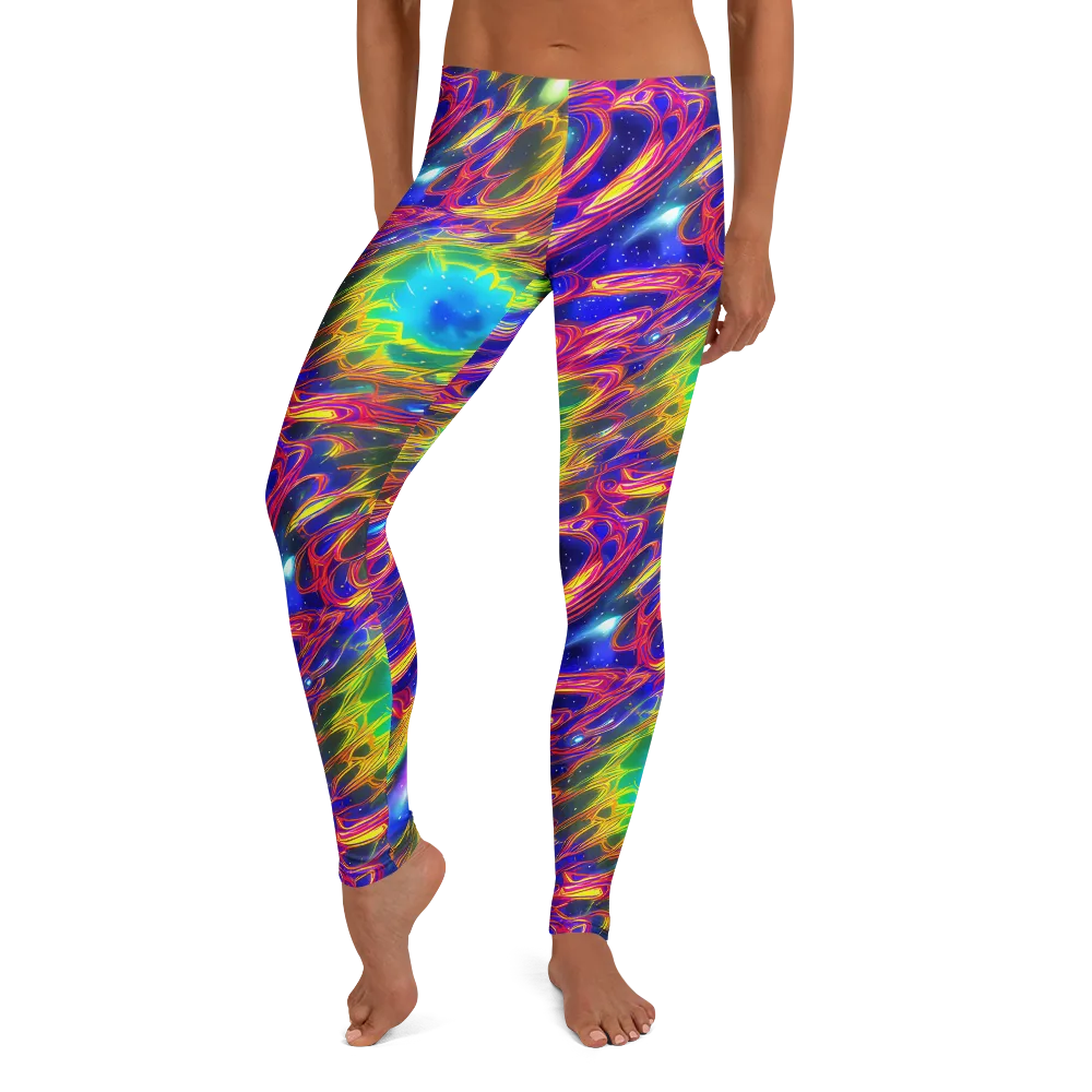 Orbiting Fever on Leggings — Front