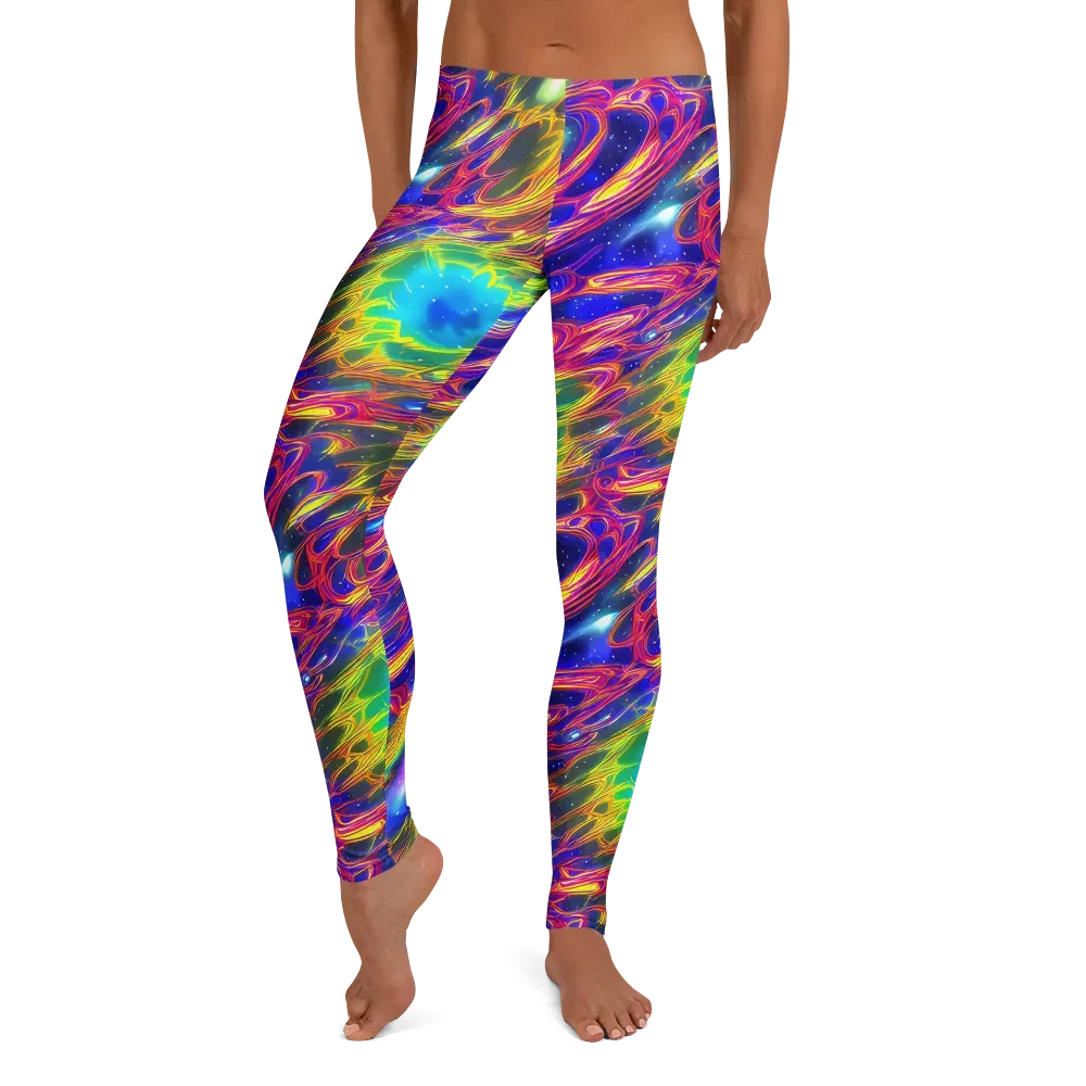 Orbiting Fever on Leggings — Front