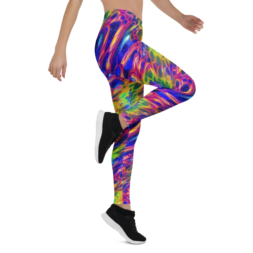 Orbiting Fever on Leggings — Right