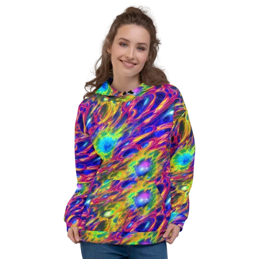 Orbiting Fever on a Hoodie