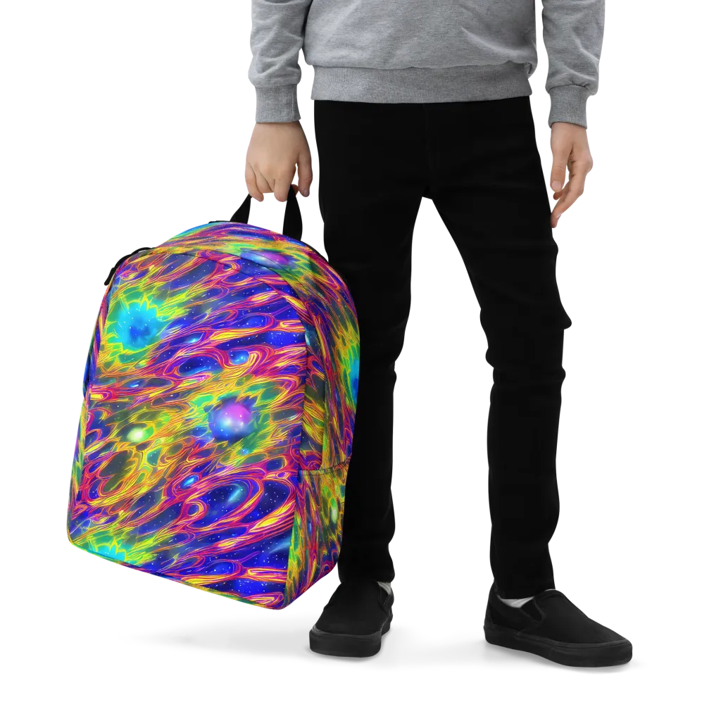 Orbiting Fever on Minimalist Backpack — Zoomed-in