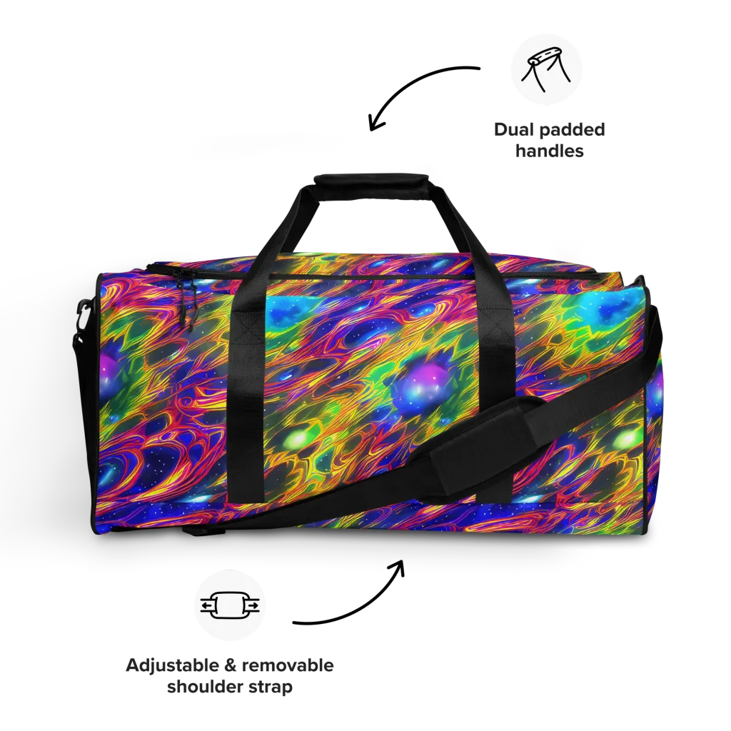 Orbiting Fever on Duffle Bag — Front
