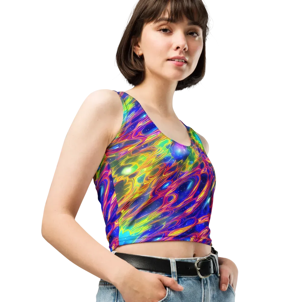 Orbiting Fever on Crop Top — Right Front
