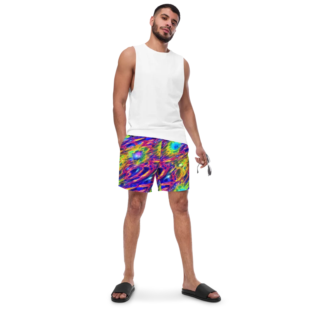 Orbiting Fever on Swim Trunks — Front