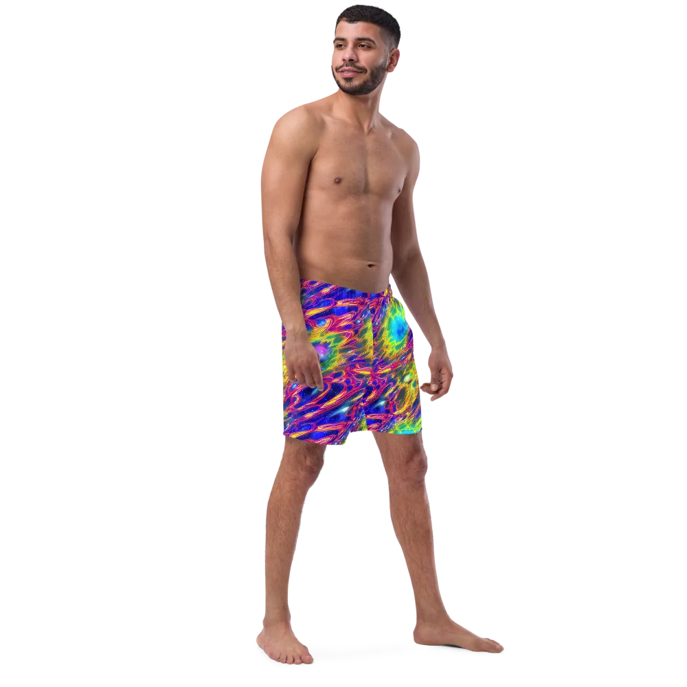Orbiting Fever on Swim Trunks — Right Front