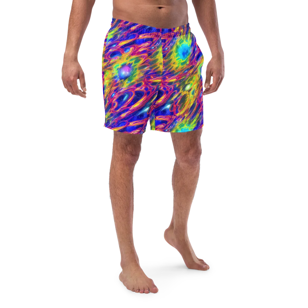 Orbiting Fever on Swim Trunks — Front