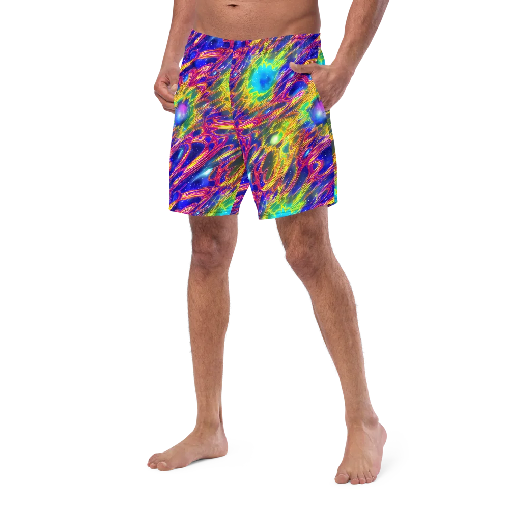 Orbiting Fever on Swim Trunks — Left Front