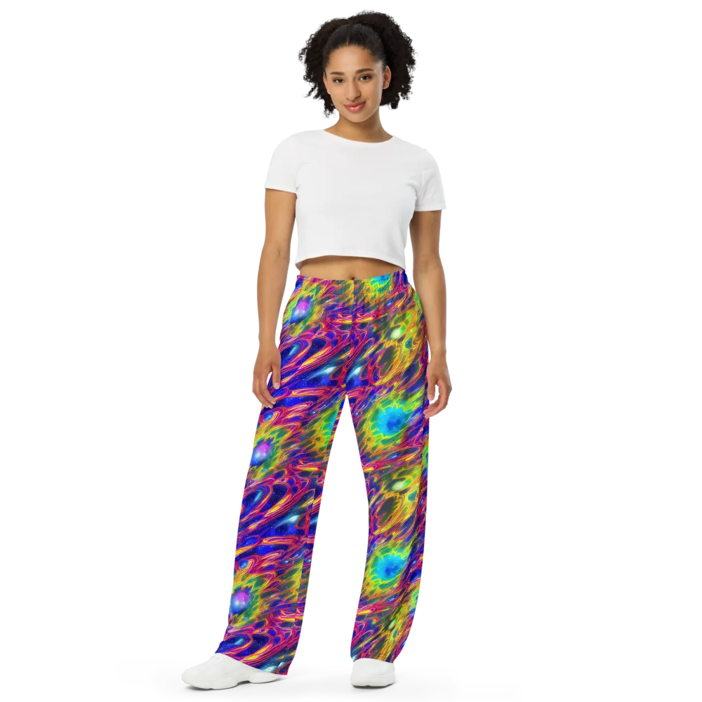 Orbiting Fever on Wide-Leg Pants — Front