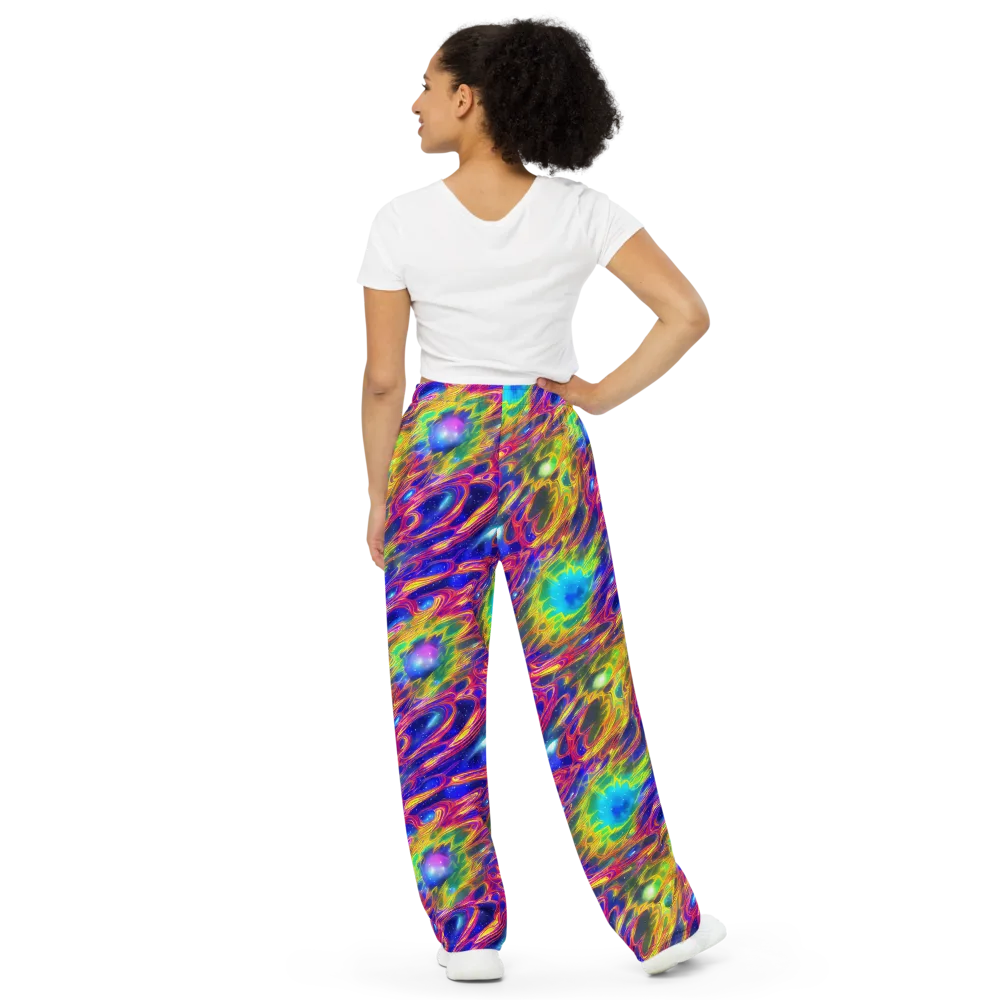 Orbiting Fever on Wide-Leg Pants — Back