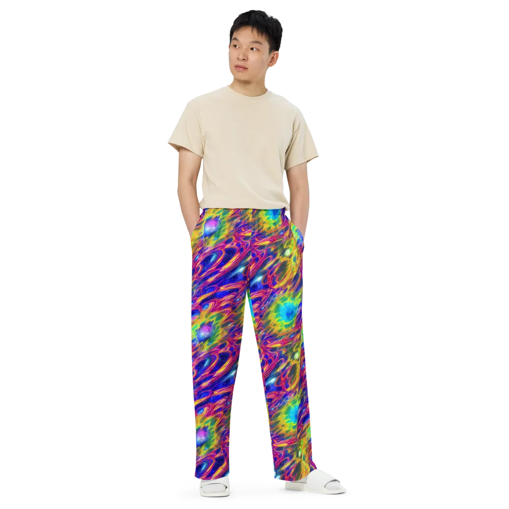 Orbiting Fever on Wide-Leg Pants — Front