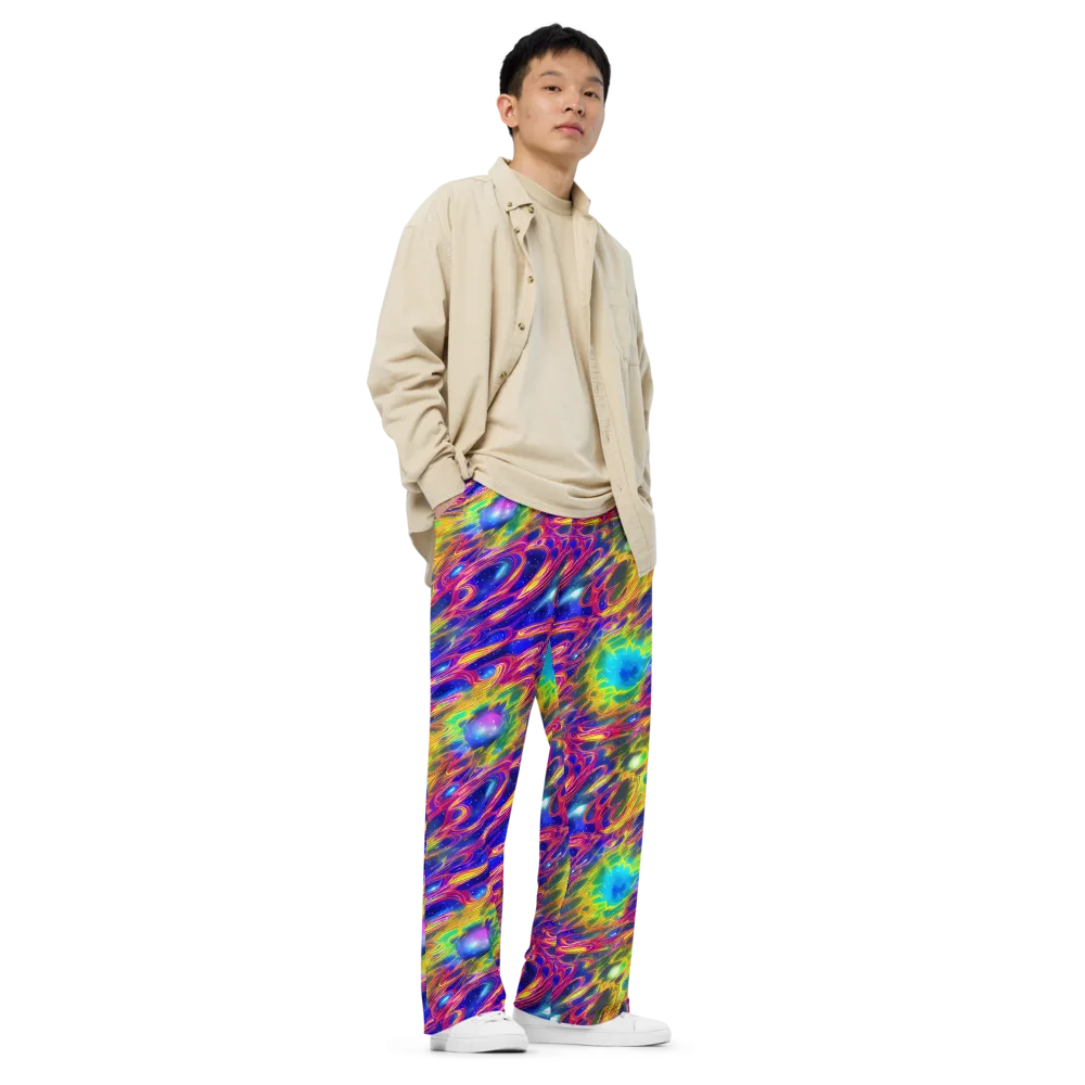 Orbiting Fever on Wide-Leg Pants — Right Front