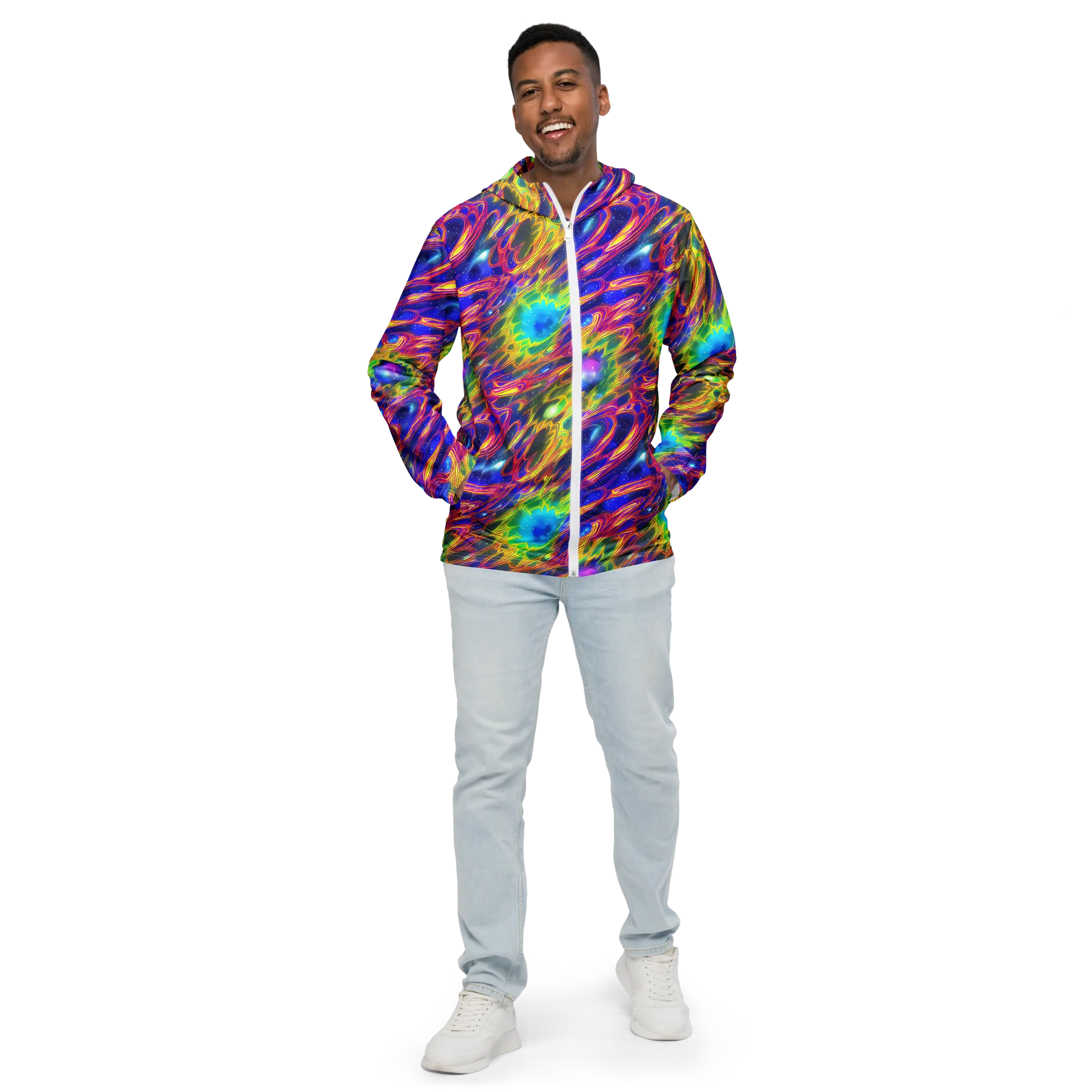Orbiting Fever on Men's Windbreaker — Front