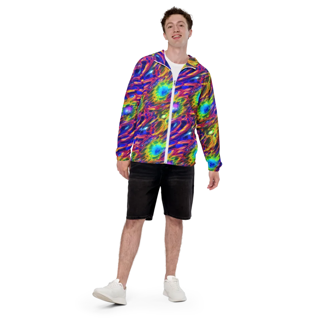 Orbiting Fever on Men's Windbreaker — Front